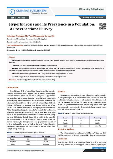 [Prevalence of hyperhidrosis in a population treated by beta.